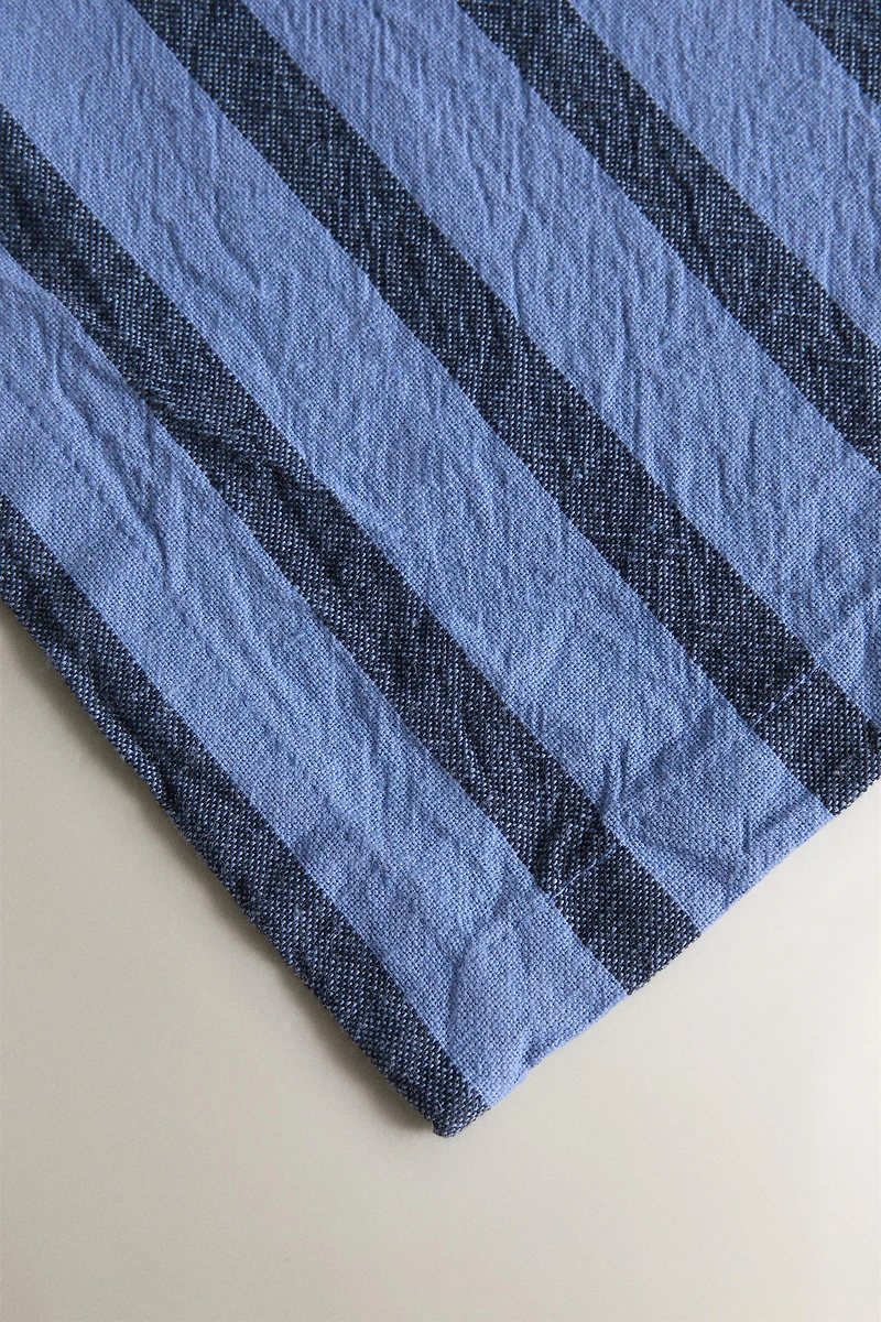 YARN-DYED STRIPE TABLECLOTH