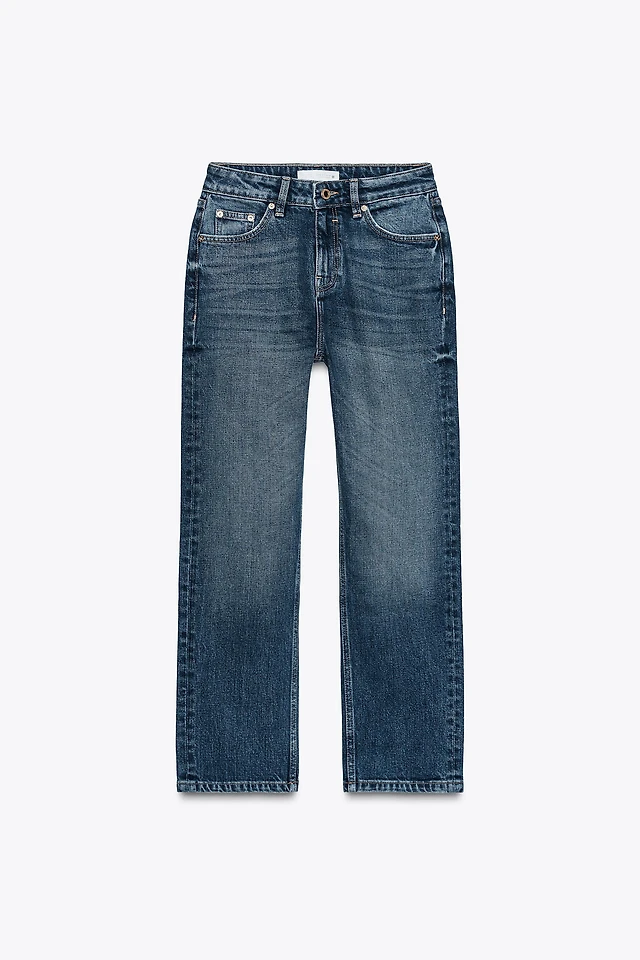 Zara Z1975 SLIM FIT HIGH-WAIST JEANS Square One