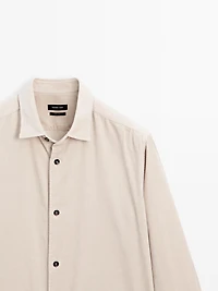 Regular fit corduroy overshirt