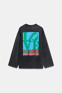 WASHED LONG SLEEVE T-SHIRT