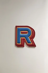 LEATHER LETTER R PATCH