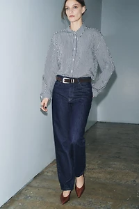 ZW COLLECTION HI-RISE STRAIGHT LEG JEANS