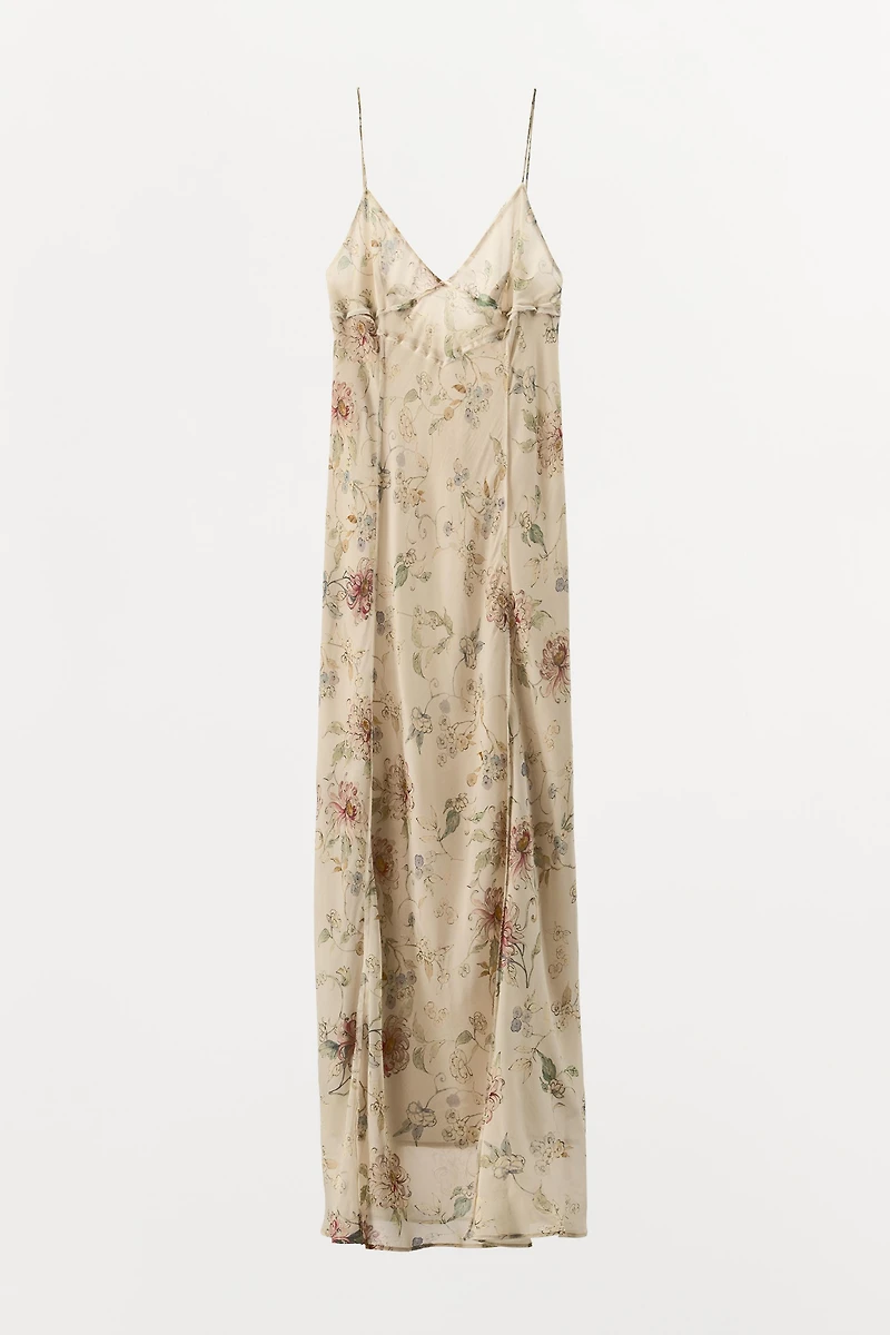 FLORAL PRINT STRAPPY DRESS