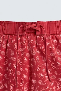 LONG PAISLEY PRINT SWIMSUIT