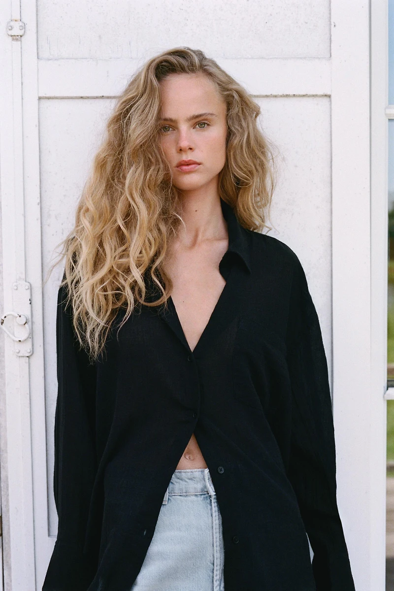 OVERSIZED GAUZE SHIRT