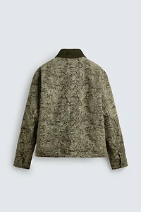 ABSTRACT JACQUARD QUILTED JACKET