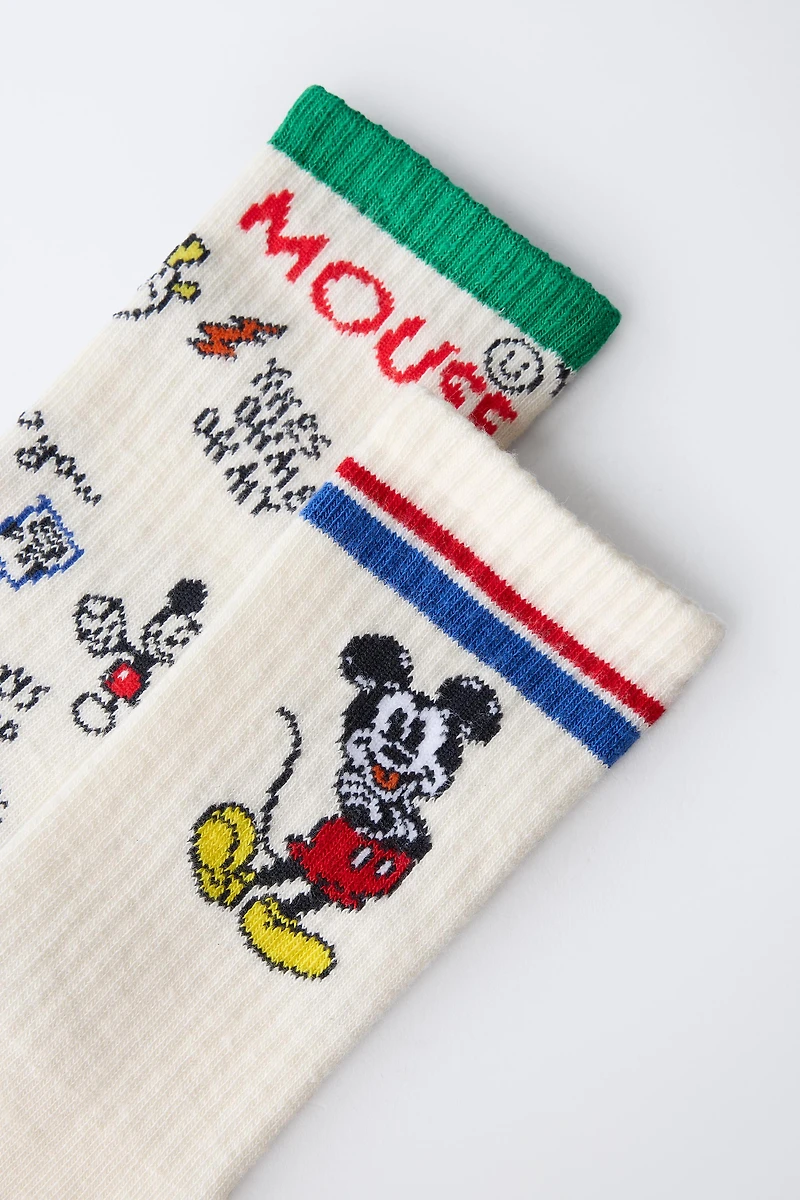 TWO-PACK OF LONG MICKEY MOUSE © DISNEY SOCKS