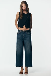 Z1975 HIGH-WAISTED CULOTTE JEANS WITH BELT