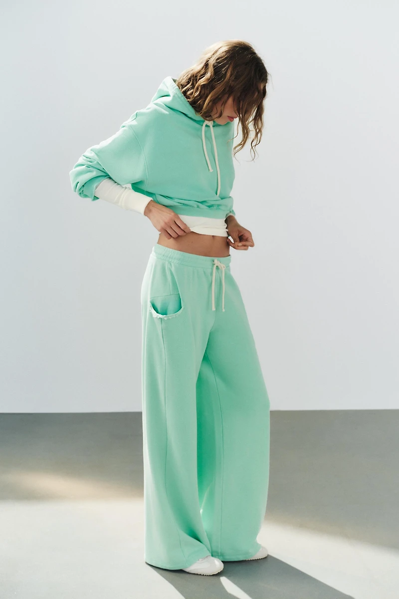 NEON WIDE-LEG TROUSERS
