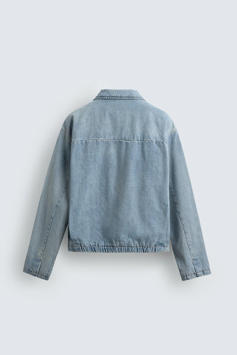 ZIP-UP DENIM JACKET