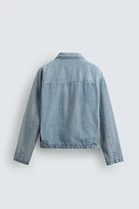 ZIP-UP DENIM JACKET