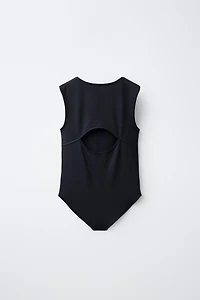 CUT OUT POLYAMIDE BODYSUIT