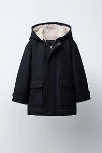 DUFFLE-COAT DOUBLURE EFFET MOUTON