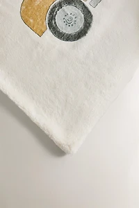 CHILDREN'S RACING DOG SOFT BLANKET