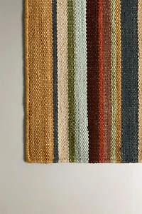 STRIPED COLORED AREA RUG