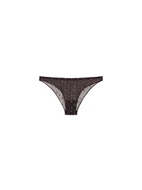 Semi-sheer polka dot briefs