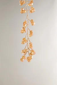 BEADED BRANCH CHRISTMAS TREE ORNAMENT