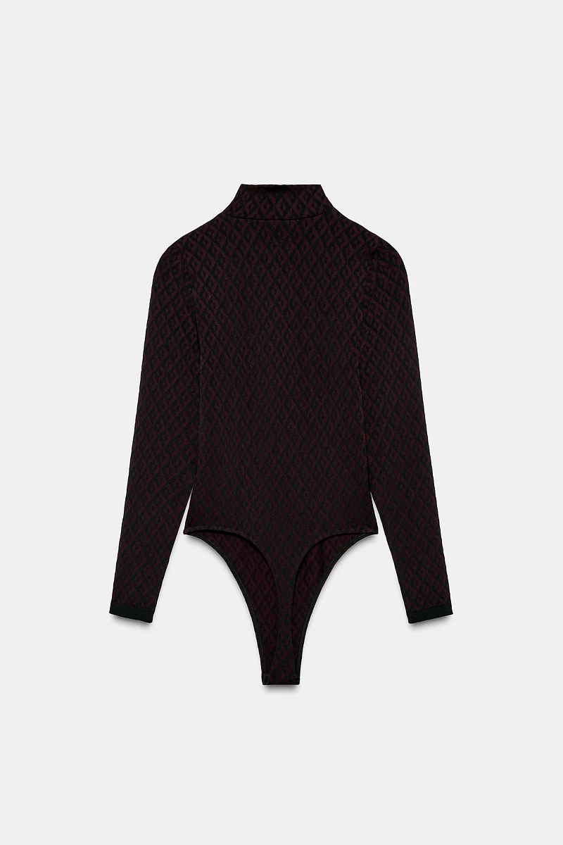 JACQUARD SEAMLESS SKI COLLECTION BODYSUIT