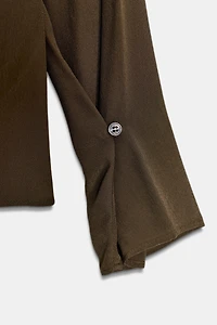 DRAPED FLOWY BLOUSE ZW COLLECTION