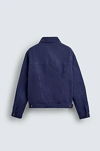 BLOUSON DÉLAVÉ COUPE DÉCONTRACTÉE
