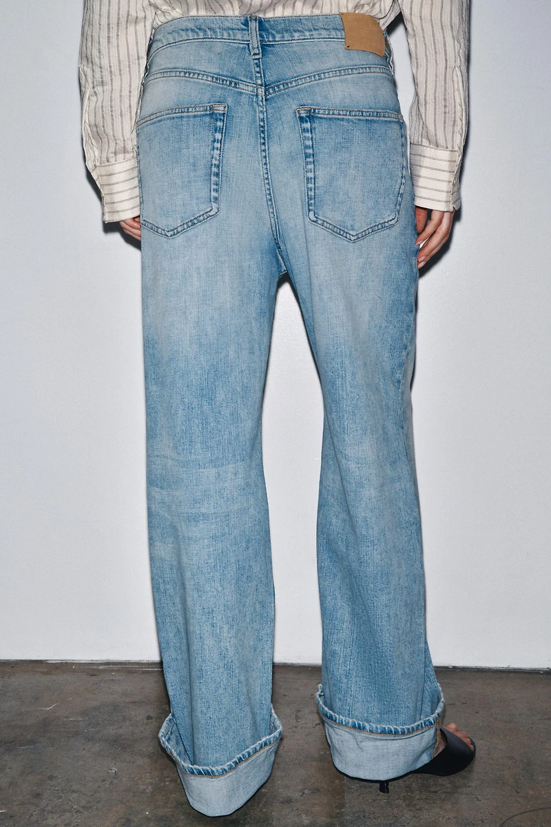 ZW COLLECTION LOW-RISE BAGGY JEANS
