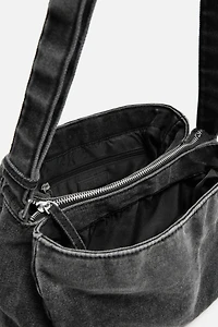 WASHED DENIM CROSSBODY BAG
