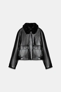 ZW COLLECTION FAUX LEATHER JACKET