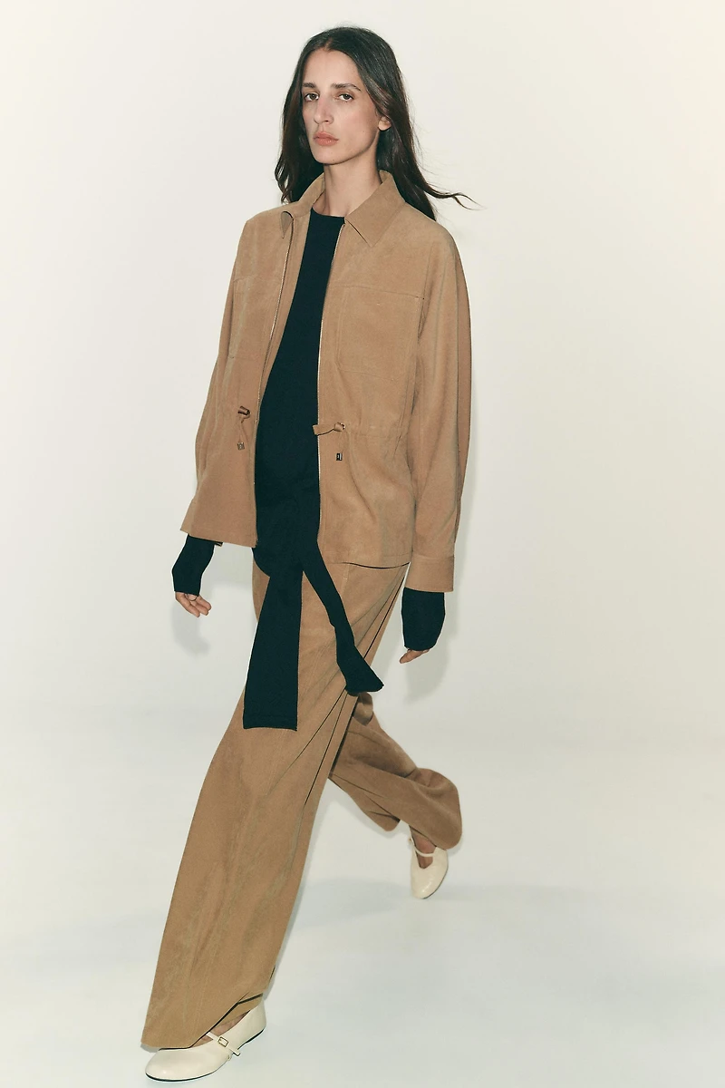 PANTALON À JAMBES LARGES