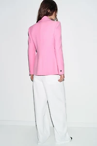 TAILORED BLAZER WITH SHOULDER PADS