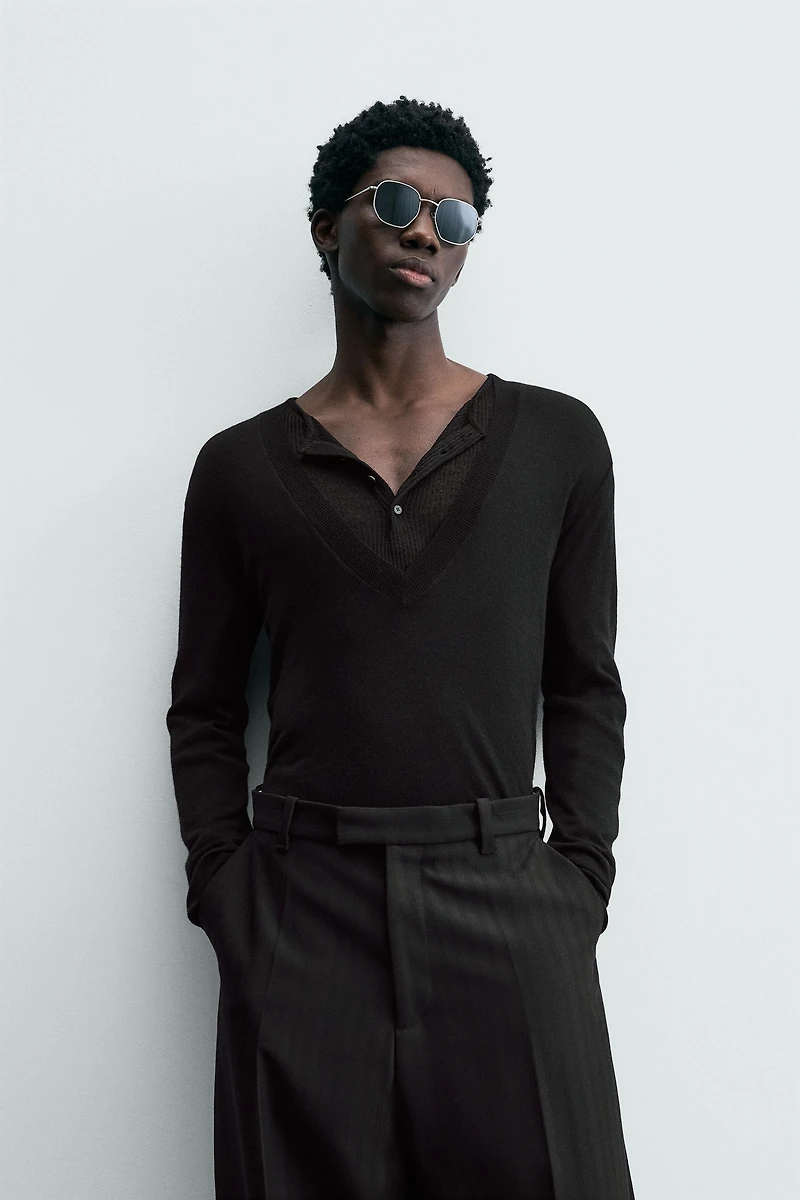 WOOL V-NECK JUMPER LIMITED EDITION