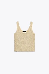SEQUIN KNIT TOP