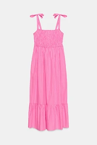 STRIPED BOW DRESS