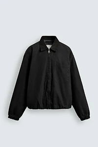 RELAXED FIT ZIP-UP JACKET