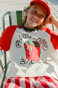 RAGLAN SLEEVE PRINTED T-SHIRT