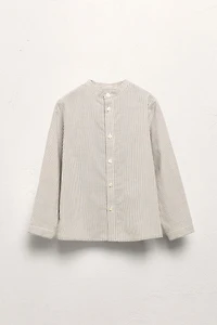 AGES 6-10 / STRIPED MANDARIN COLLAR SHIRT LIMITED EDITION