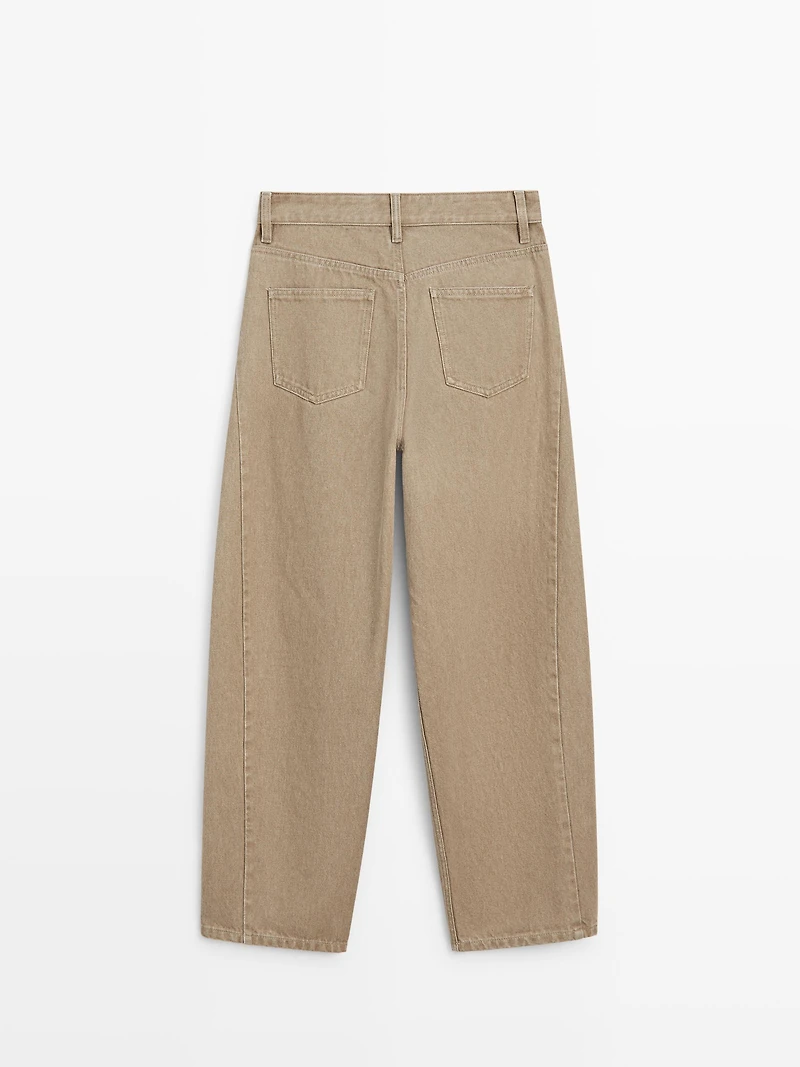 Jean balloon taille moyenne
