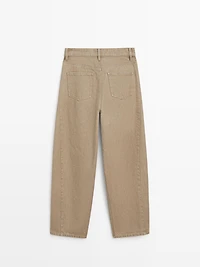 Jean balloon taille moyenne
