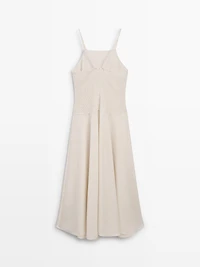 Robe longue bi-matière