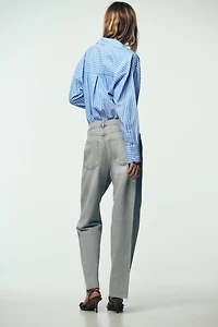 Z.09 STRAIGHT ANKLE HIGH WAIST CROSSOVER JEANS