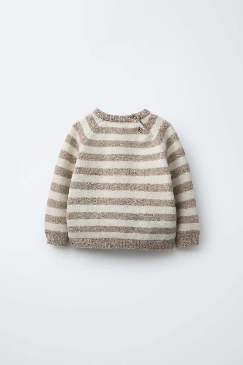 STRIPED KNIT JUMPER
