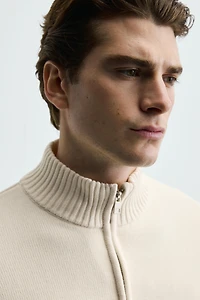 ZIPPER CARDIGAN