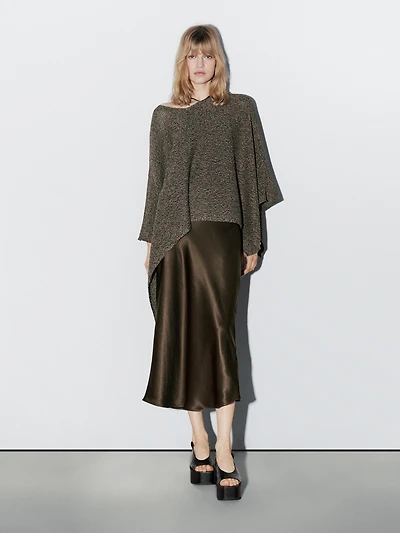 Flecked knit cape - Studio