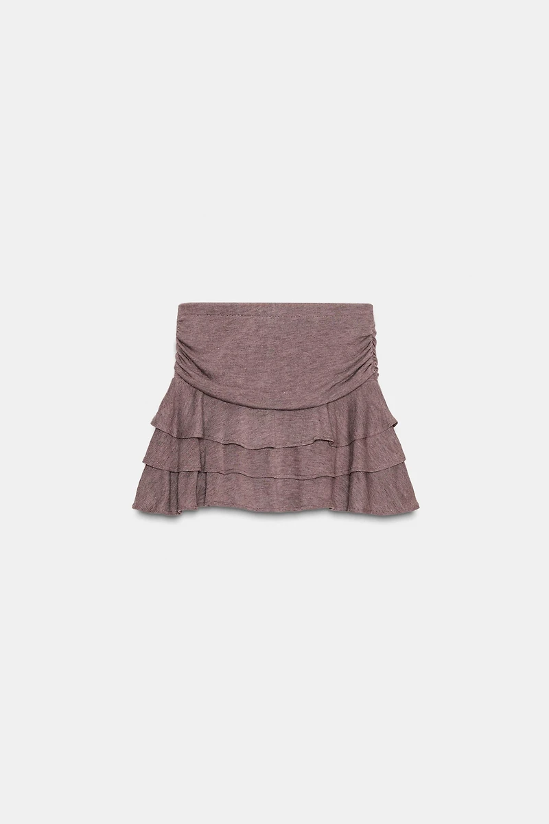 SOFT RUFFLED SKIRT