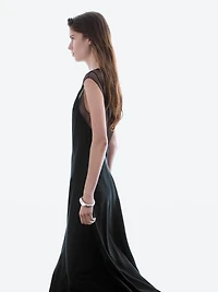 Long dress with sheer detail