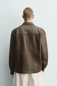 LEATHER POCKET SHIRT