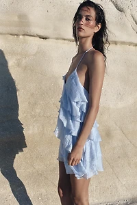RUFFLED SHORT DRESS