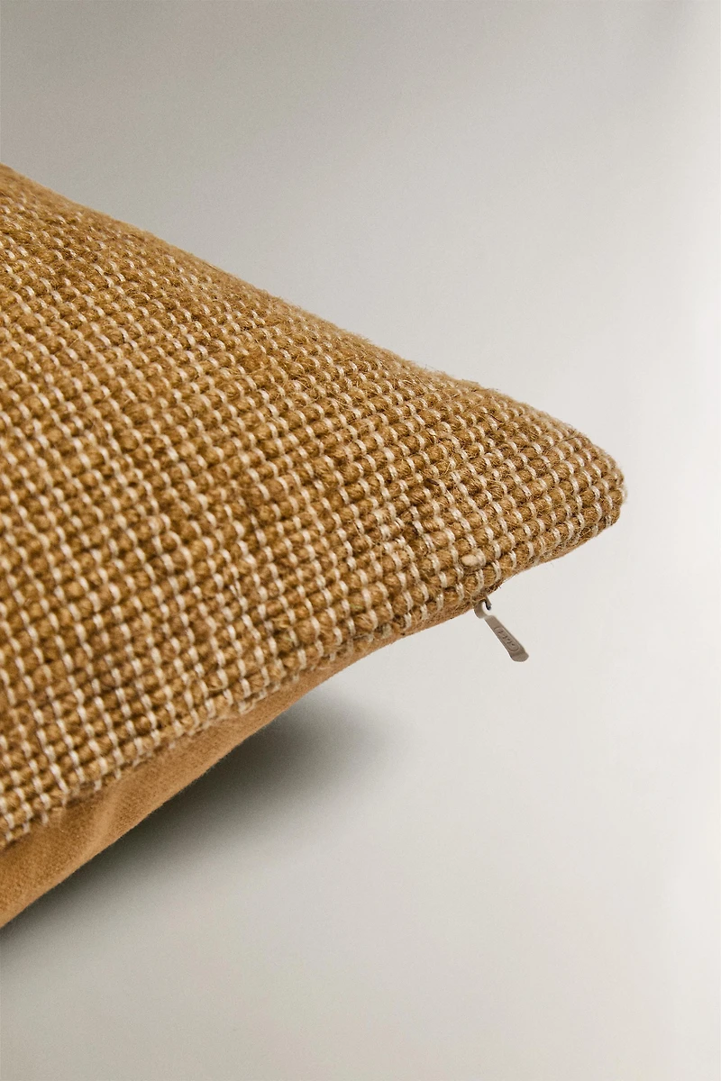 HOUSSE DE COUSSIN COTON ET LAINE