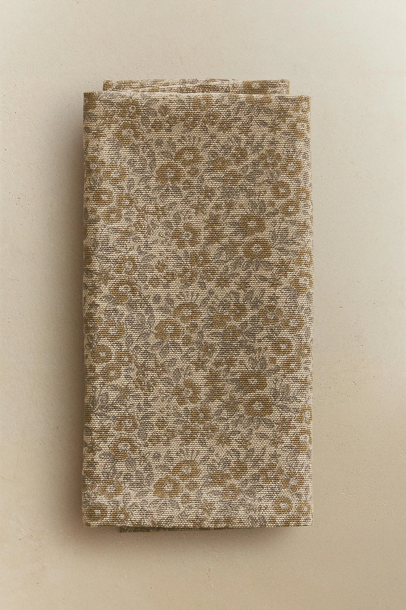 SERVIETTE DE TABLE IMPRIMÉ MINI FLEURS (LOT DE 2)