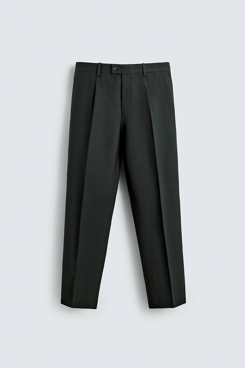 WOOL SUIT PANTS