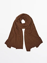 Écharpe fine en laine mélangée